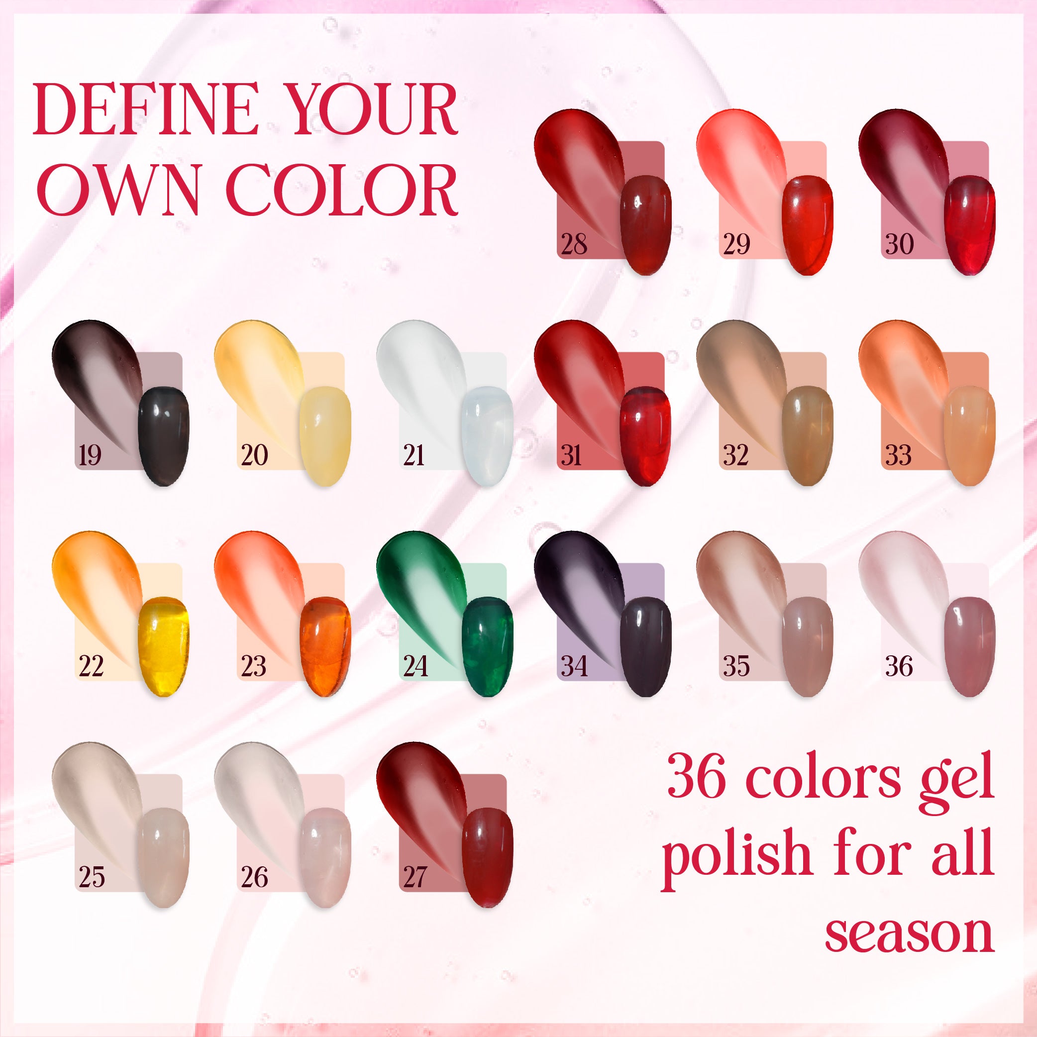 LDS Gel Polish JG-01 - Jelly Gel Collection