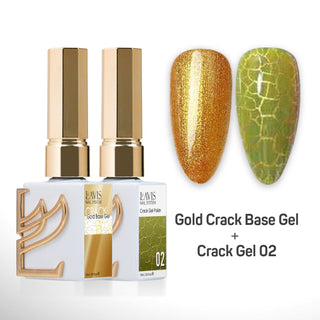 LAVIS Crack Gel 02 + Gold Crack Base Gel - 0.5 oz
