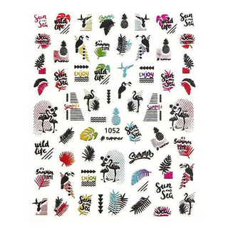 Nail Art Stickers - 1052 - Colorful