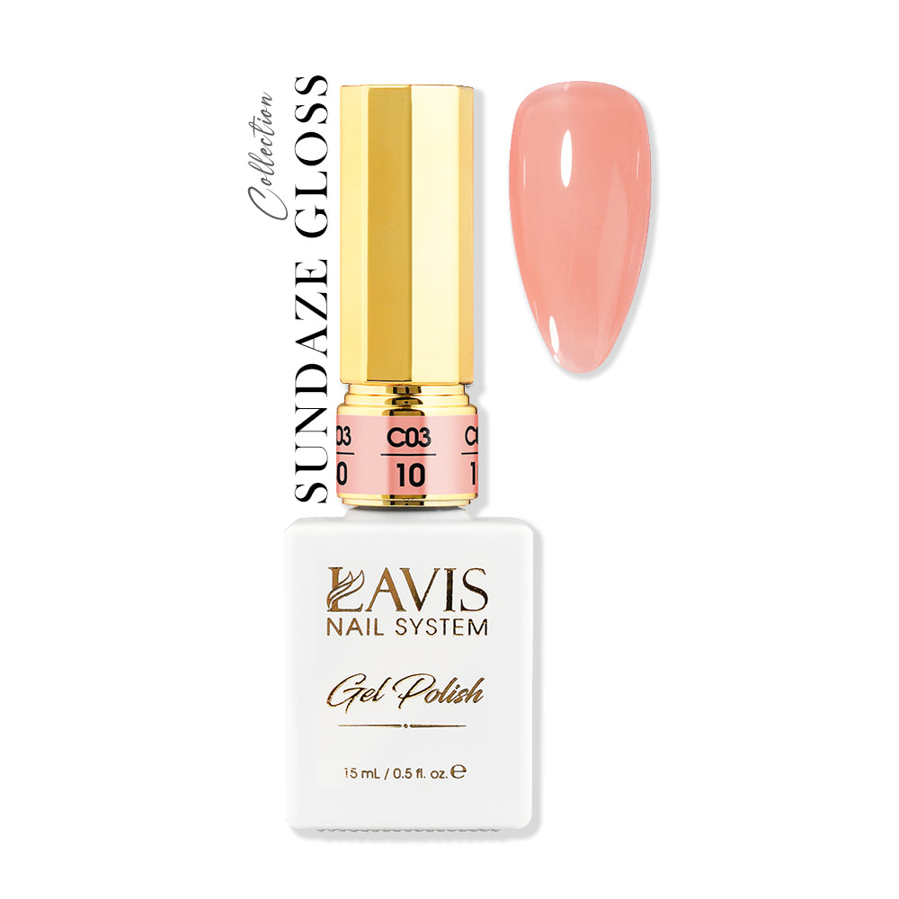 LAVIS C03 - 10 - Gel Polish 0.5 oz - Sundaze Gloss Collection