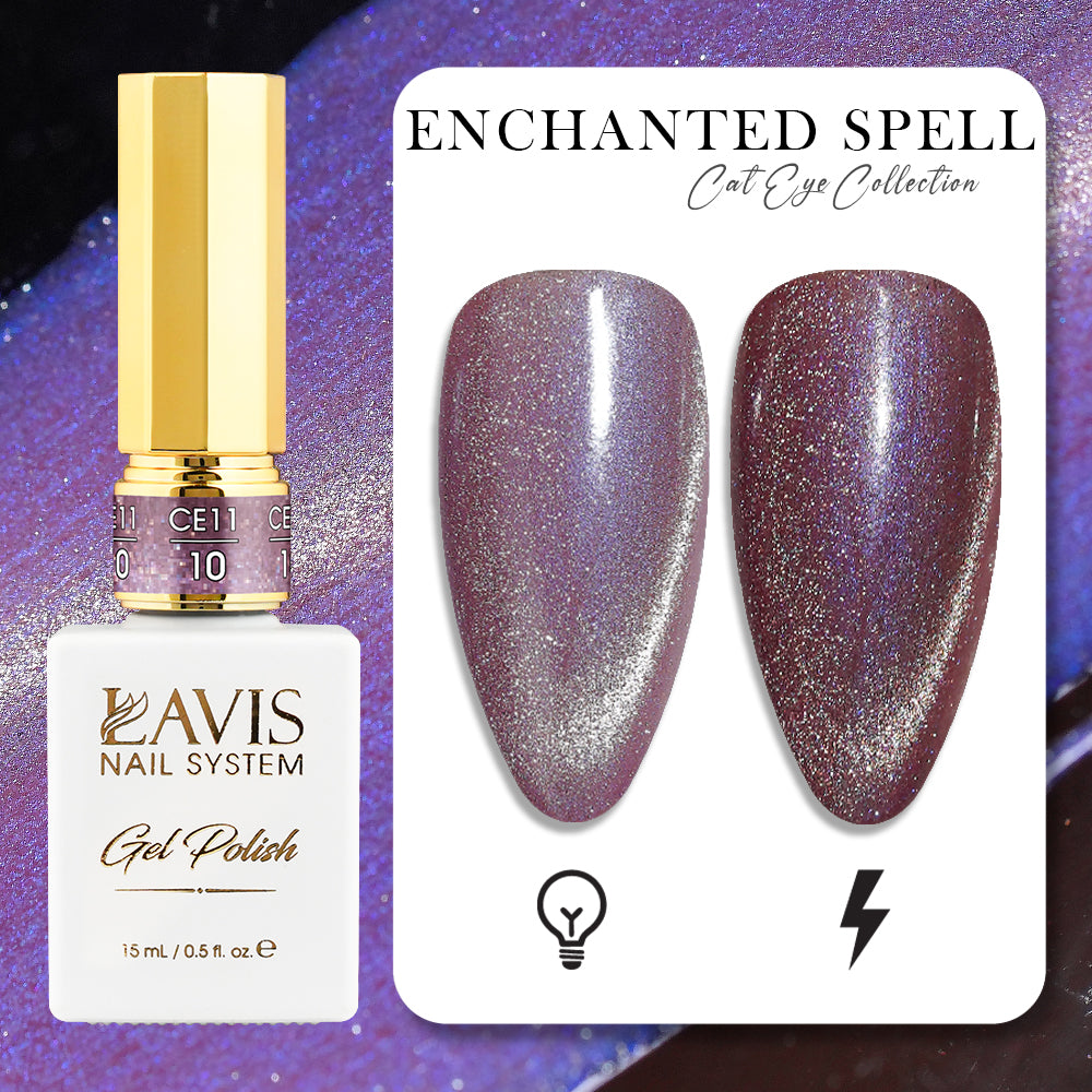 LAVIS Cat Eye CE11- 10 - Gel Polish 0.5 oz - Enchanted Spell Collection