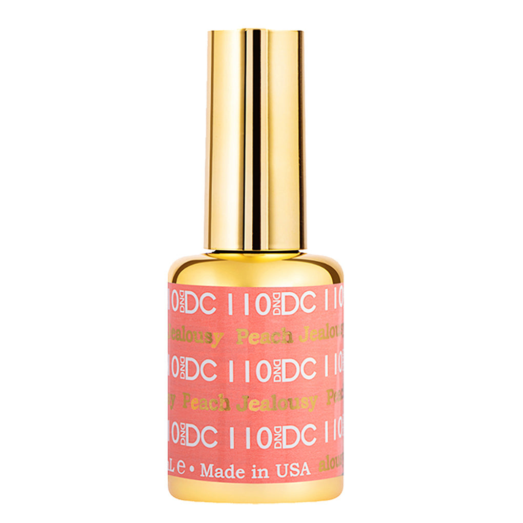 DND DC Gel Nail Polish Duo - 110 Coral Colors - Peach Jealousy