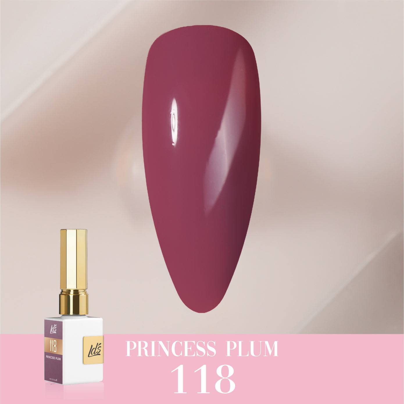 LDS Color Craze Collection - 118 Princess Plum - Gel Polish 0.5oz