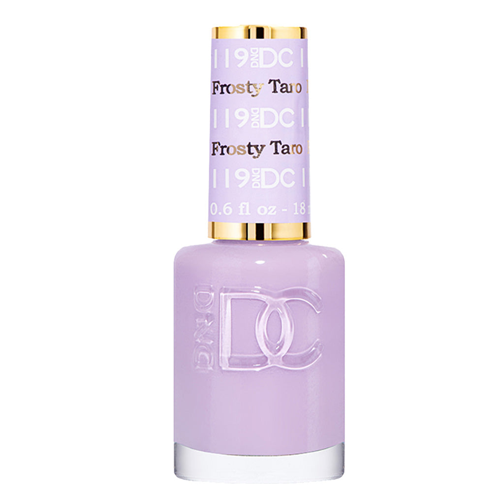 DND DC Gel Nail Polish Duo - 119 Purple Colors - Frosty Taro