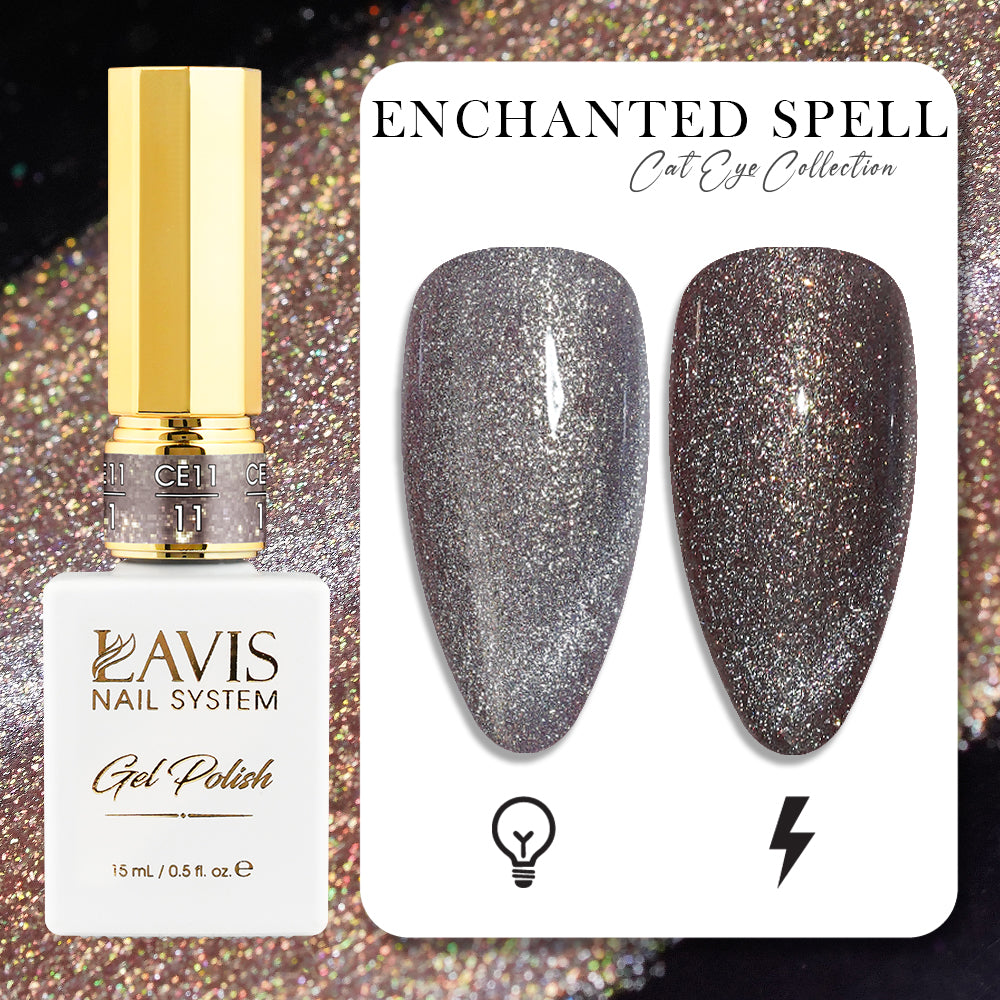 LAVIS Cat Eye CE11- 11 - Gel Polish 0.5 oz - Enchanted Spell Collection