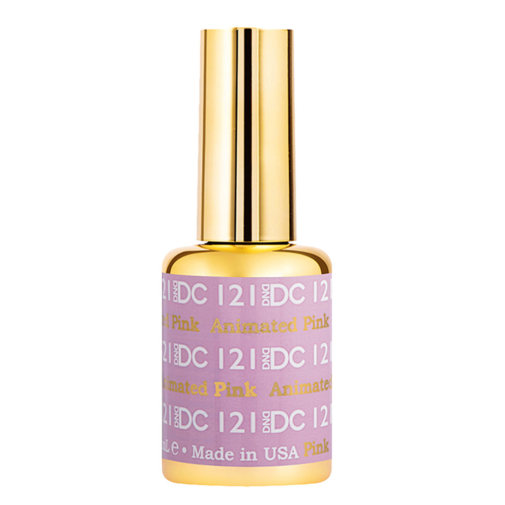 DND DC Gel Nail Polish Duo - 121 Purple Colors - Animated Pink
