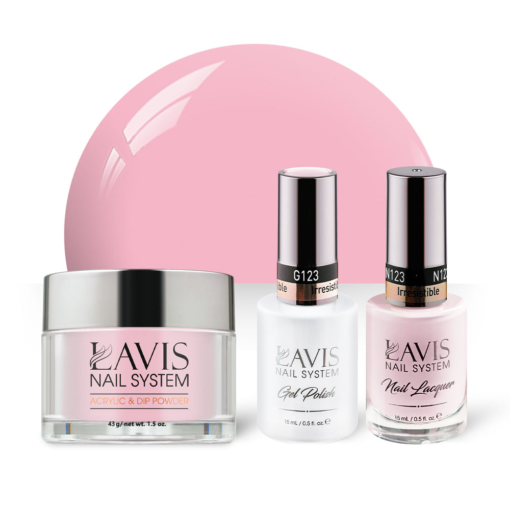 LAVIS 3 in 1 - 123 Irresistible - Acrylic & Dip Powder, Gel & Lacquer