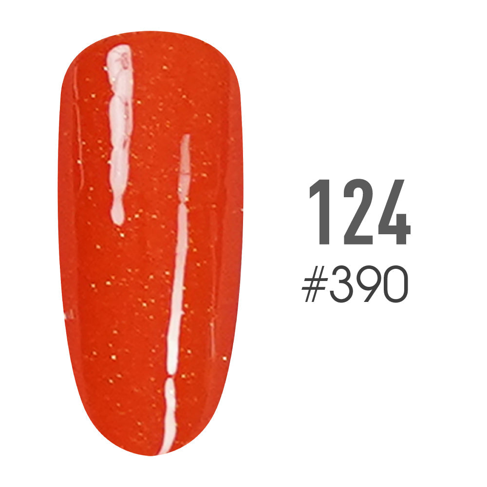 SNS Pro Gel Nail Polish Duo - 124 #390- FIREBALL