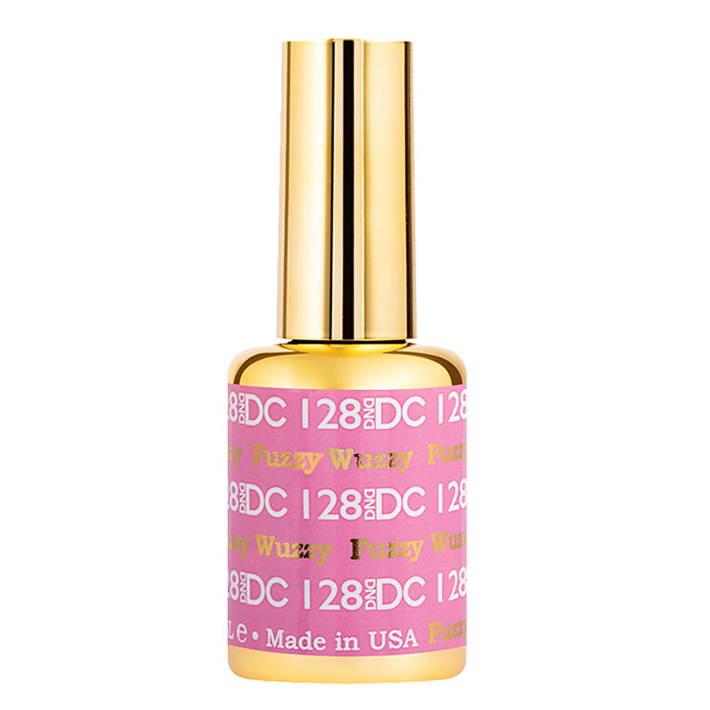 DND DC Gel Nail Polish Duo - 128 Pink Colors - Fuzzy Wuzzy