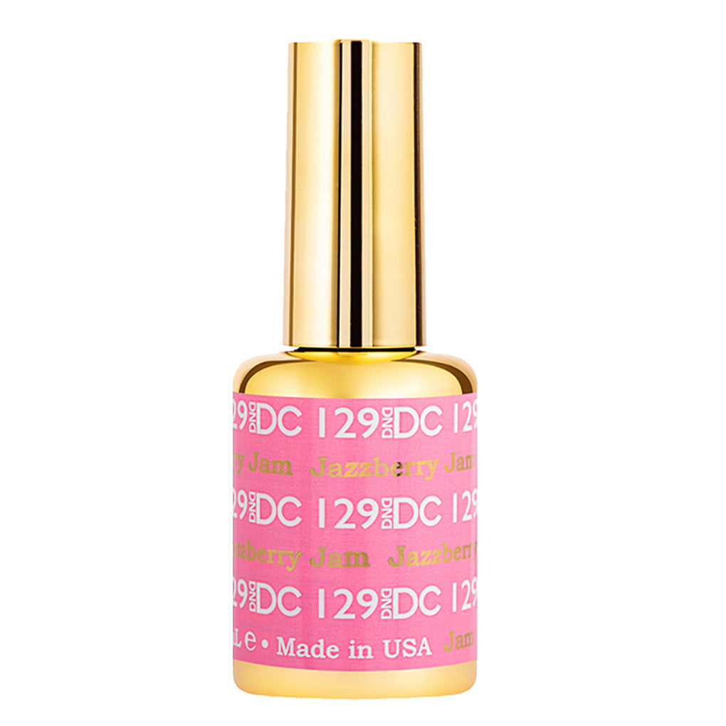 DND DC Gel Nail Polish Duo - 129 Pink Colors - Jazzberry Jam