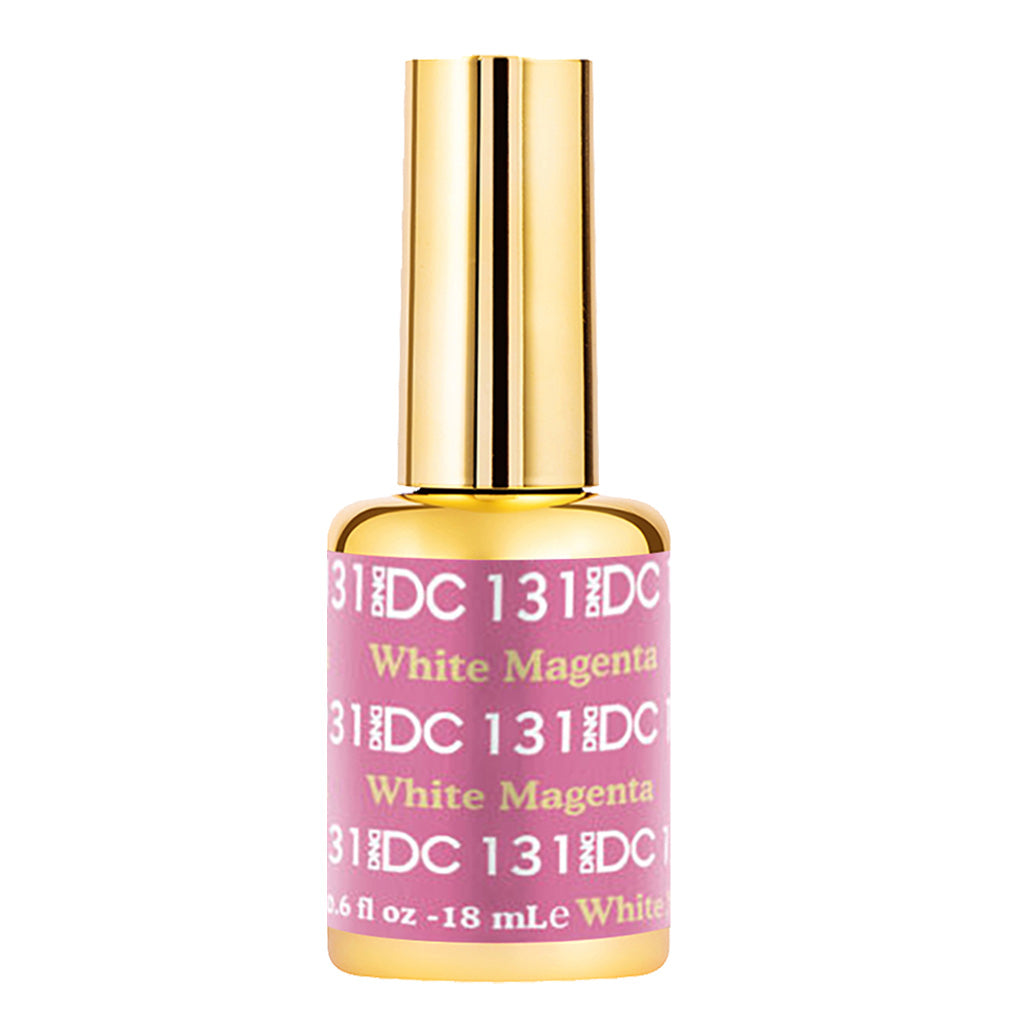 DND DC Gel Nail Polish Duo - 131 Pink Colors - White Magenta