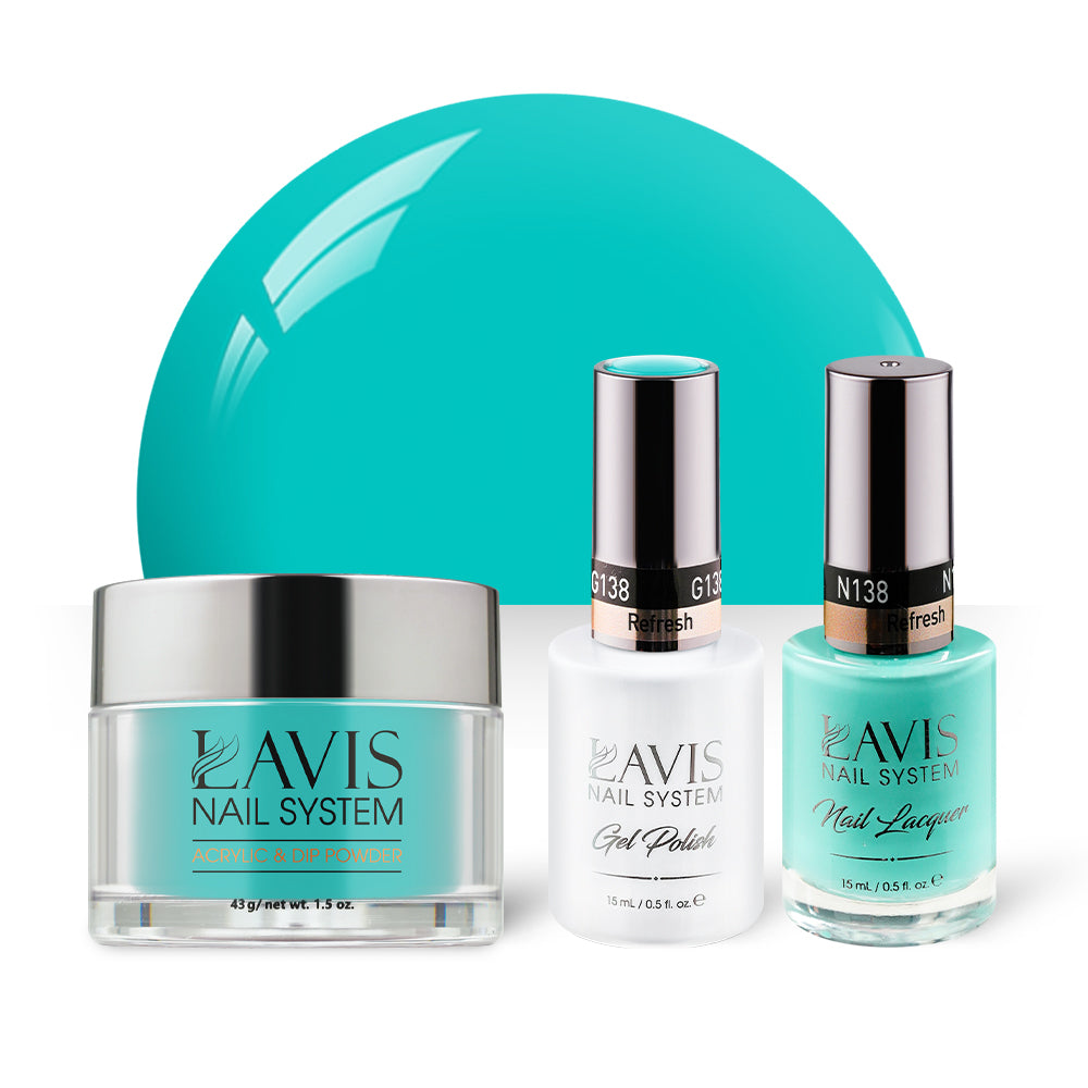 LAVIS 3 in 1 - 138 Refresh - Acrylic & Dip Powder, Gel & Lacquer