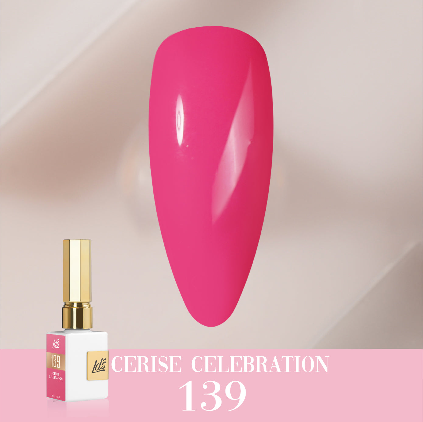 LDS Color Craze Collection - 139 Cerise Celebration - Gel Polish 0.5oz