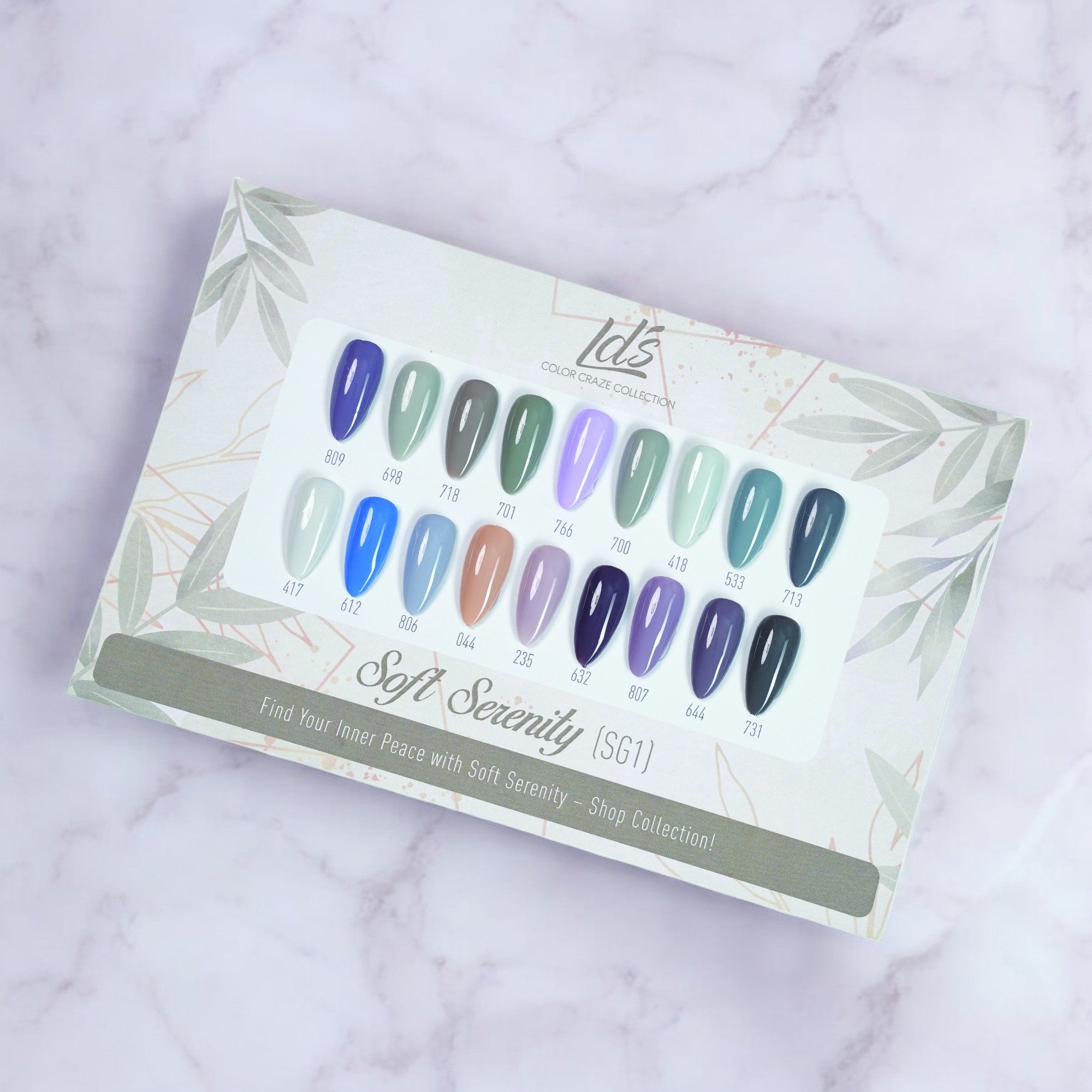 LDS Set 18 Colors - SG1 Soft Serenity Collection - 0.5oz