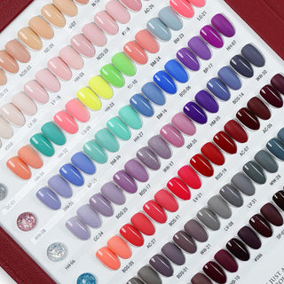 SNS Pro 3 in 1 - Set 144 Colors Burgundy Collection - Dip, Gel & Lacquer Matching