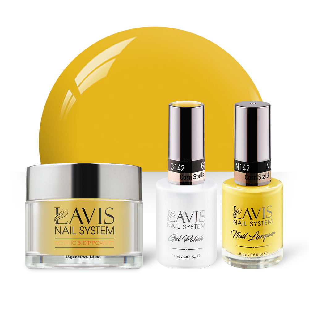 LAVIS 3 in 1 - 142 Corn Stallk - Acrylic & Dip Powder, Gel & Lacquer