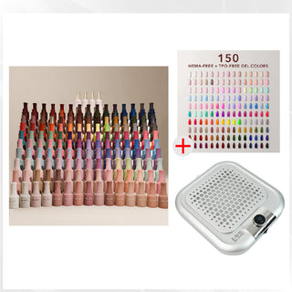 Kiara Sky Gel Pro HEMA-Free 150 Color Collection + FREE 1 LAVIS Nail Dust Collector Silver