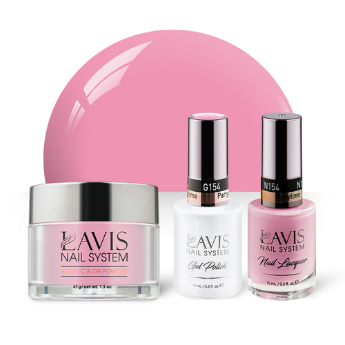 LAVIS 3 in 1 - 154 Partytime - Acrylic & Dip Powder, Gel & Lacquer