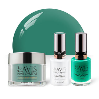 LAVIS 3 in 1 - 167 Peacock - Acrylic & Dip Powder, Gel & Lacquer