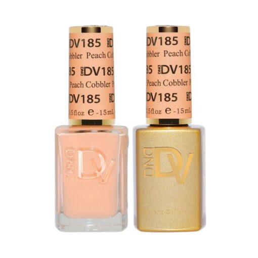 DND DV 185 Peach Cobbler - DND Diva Gel Polish & Matching Nail Lacquer Duo Set