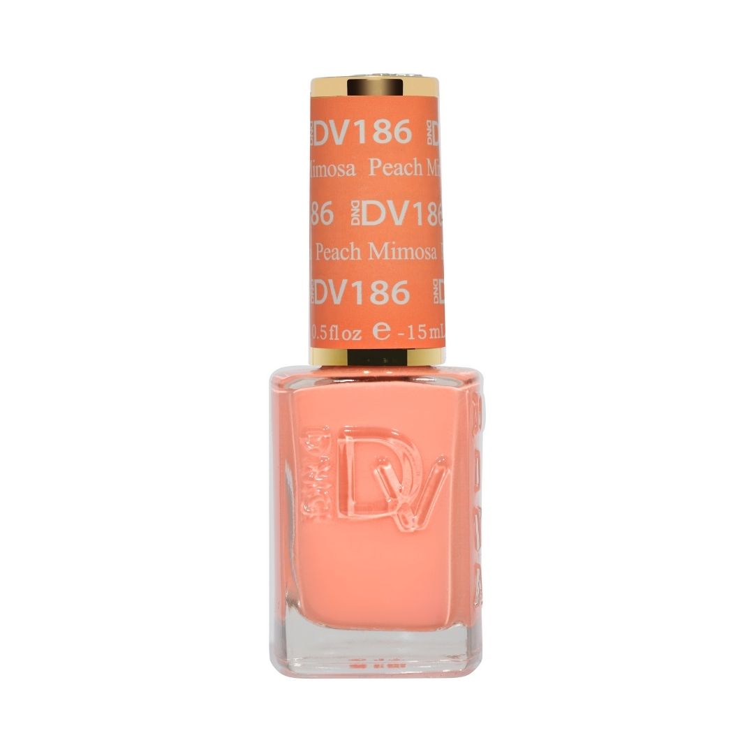 DND DIVA Nail Lacquer - 186 Peach Mimosa