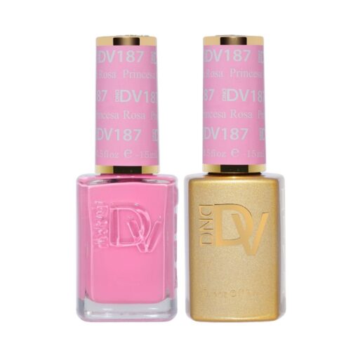 DND DV 187 Princesa Rosa - DND Diva Gel Polish & Matching Nail Lacquer Duo Set