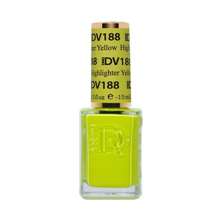 DND DIVA Nail Lacquer - 188 Highlighter Yellow