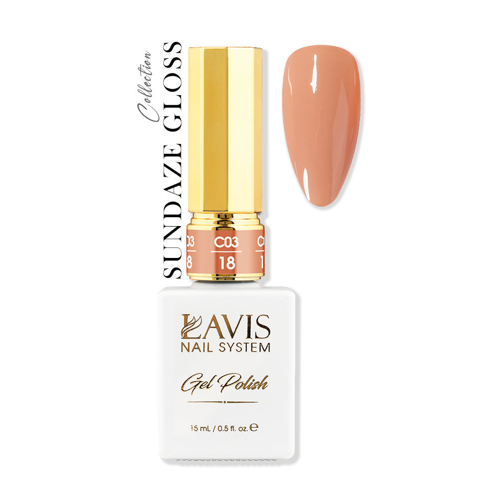 LAVIS C03 - 18 - Gel Polish 0.5 oz - Sundaze Gloss Collection