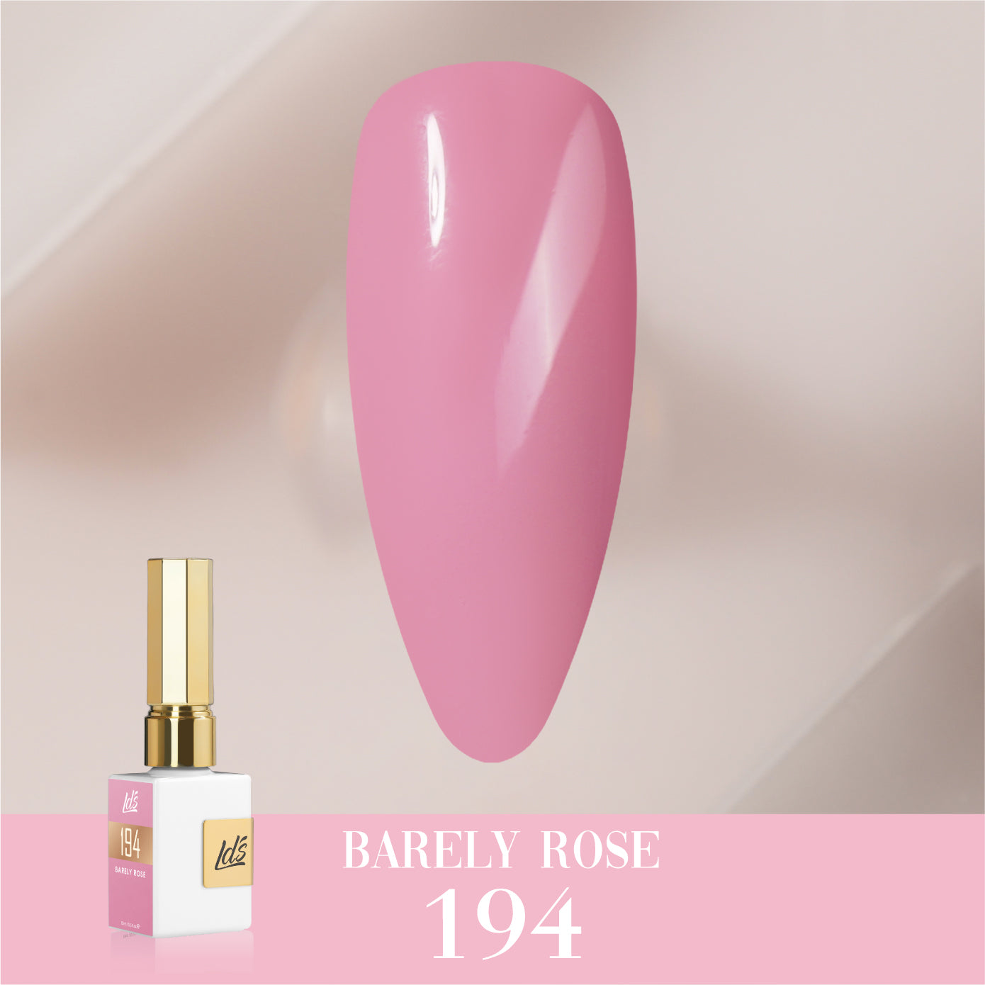 LDS Color Craze Collection - 194 Barely Rose - Gel Polish 0.5oz