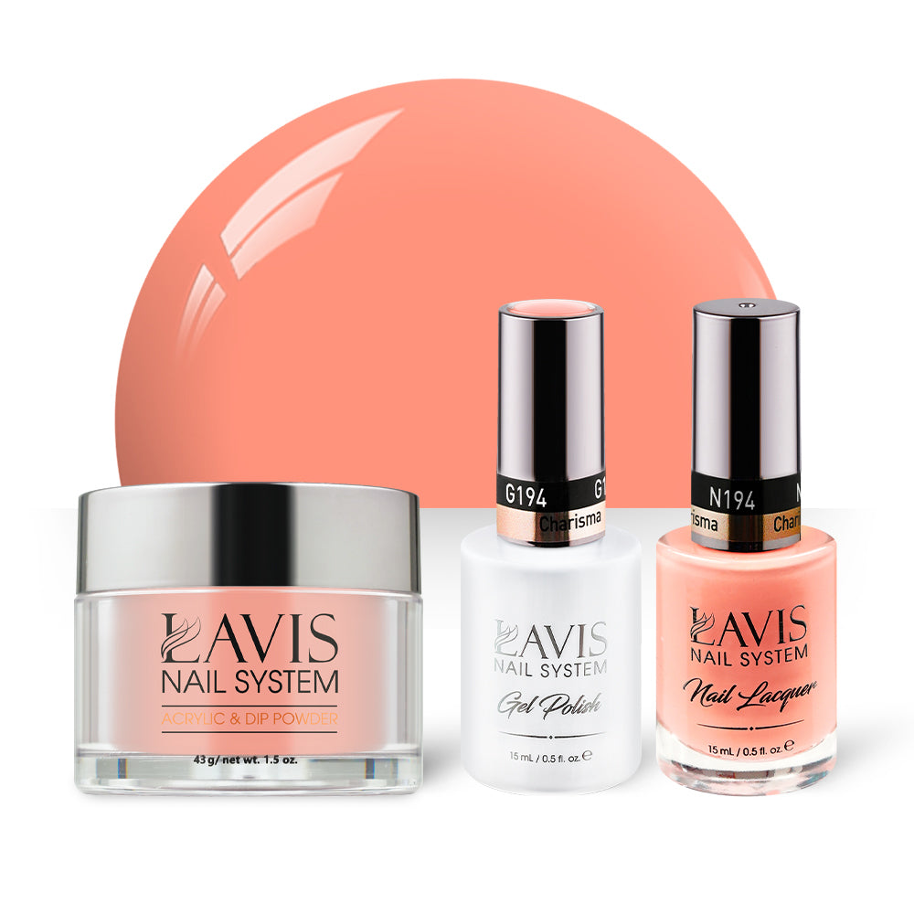 LAVIS 3 in 1 - 194 Charisma - Acrylic & Dip Powder, Gel & Lacquer