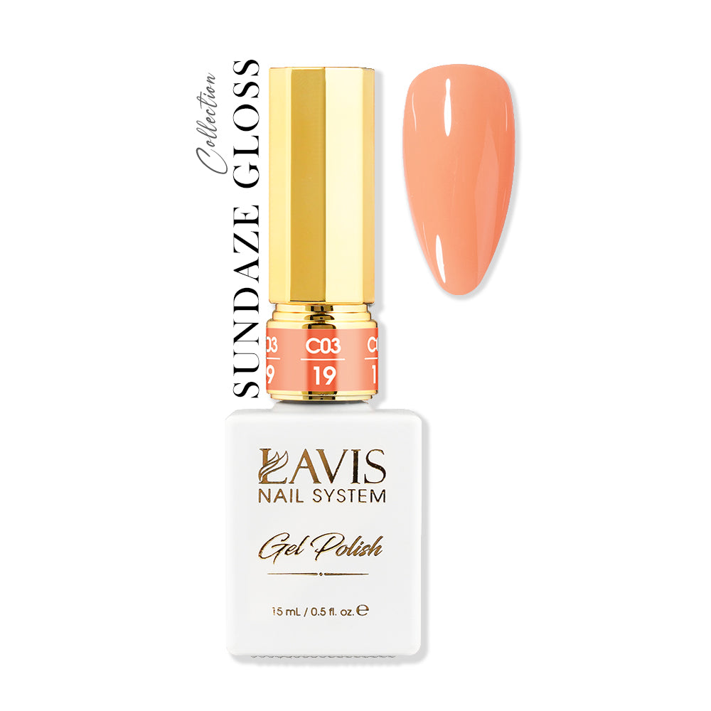 LAVIS C03 - 19 - Gel Polish 0.5 oz - Sundaze Gloss Collection