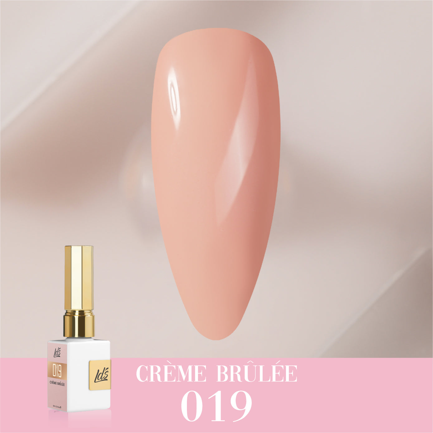 LDS Color Craze Collection - 019 Crème brûlée - Gel Polish 0.5oz