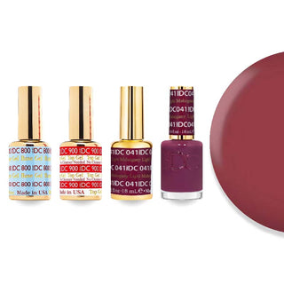 DND DC 041 Light Mahogany - #800 Base, #900 Top, Gel & Lacquer Combo