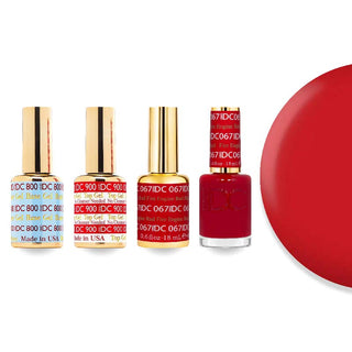 DND DC Gel Nail Polish - 067 Fire Engine Red