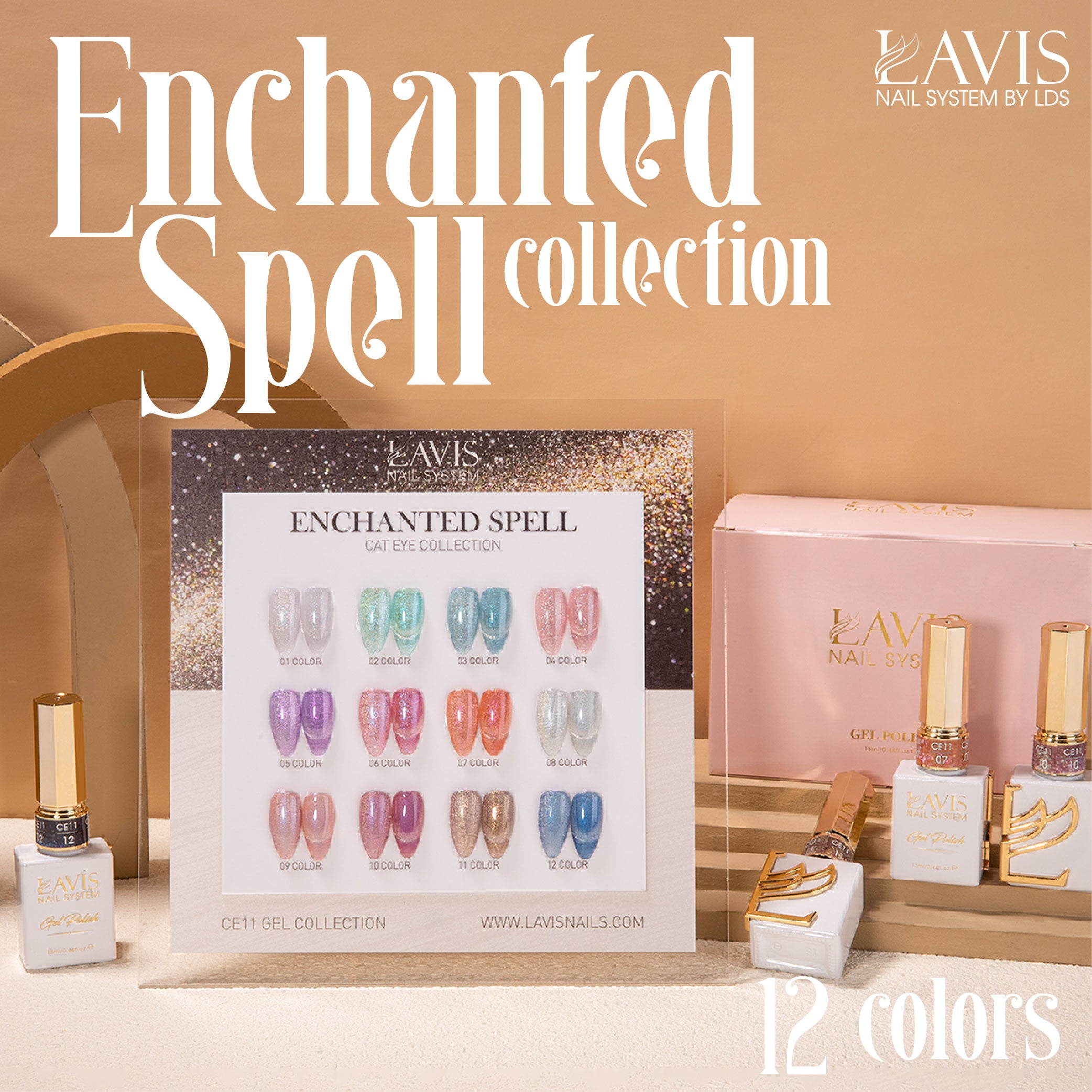 LAVIS Cat Eye CE11- 02 - Gel Polish 0.5 oz - Enchanted Spell Collection