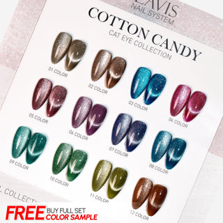 LAVIS Cat Eyes CE10 - Set 12 (Ver1) - Gel Polish 0.5 oz - Cotton Candy Collection