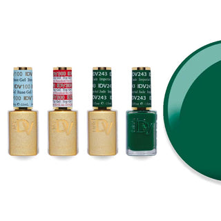DND DV 243 Imperial Jade - DND Diva Gel Polish & Matching Nail Lacquer Duo Set