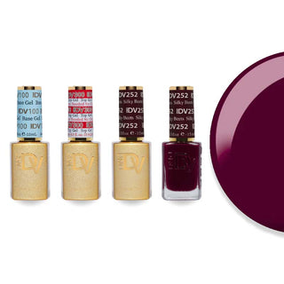 DND DV 252 Silky Beets - DND Diva Gel Polish & Matching Nail Lacquer Duo Set