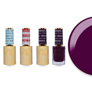 DND DV 253 Gothic Grape - DND Diva Gel Polish & Matching Nail Lacquer Duo Set