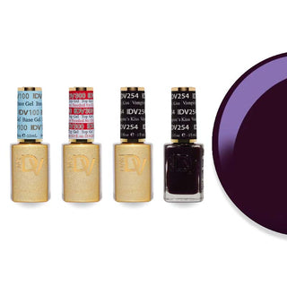 DND DV 254 Vampire's Kiss - DND Diva Gel Polish & Matching Nail Lacquer Duo Set