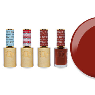 DND DV 272 Autumn Blaze - #100 Base, #300 Top, Gel & Lacquer Combo