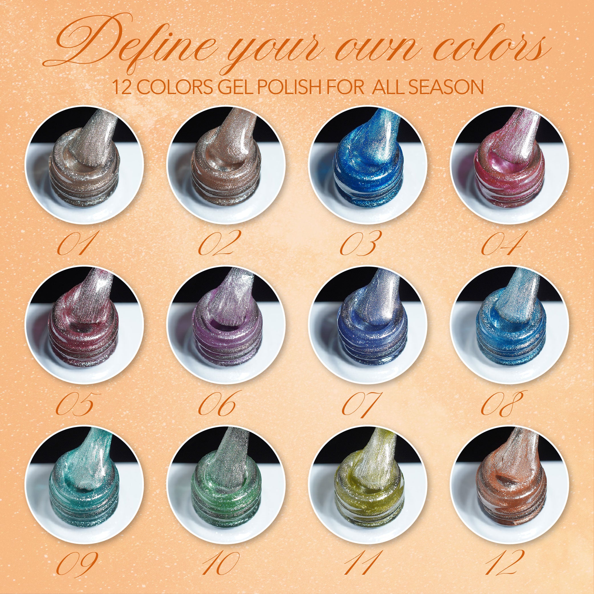 LAVIS Cat Eye CE10 - 06 - Gel Polish 0.5 oz - Cotton Candy Collection