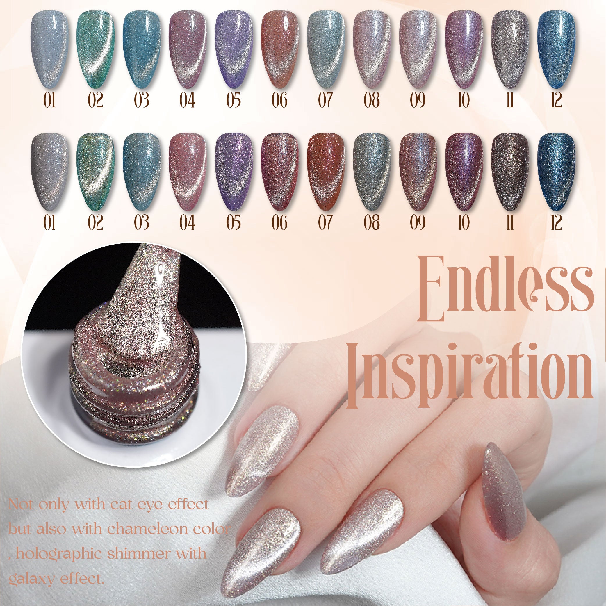 LAVIS Cat Eye CE11- 04 - Gel Polish 0.5 oz - Enchanted Spell Collection