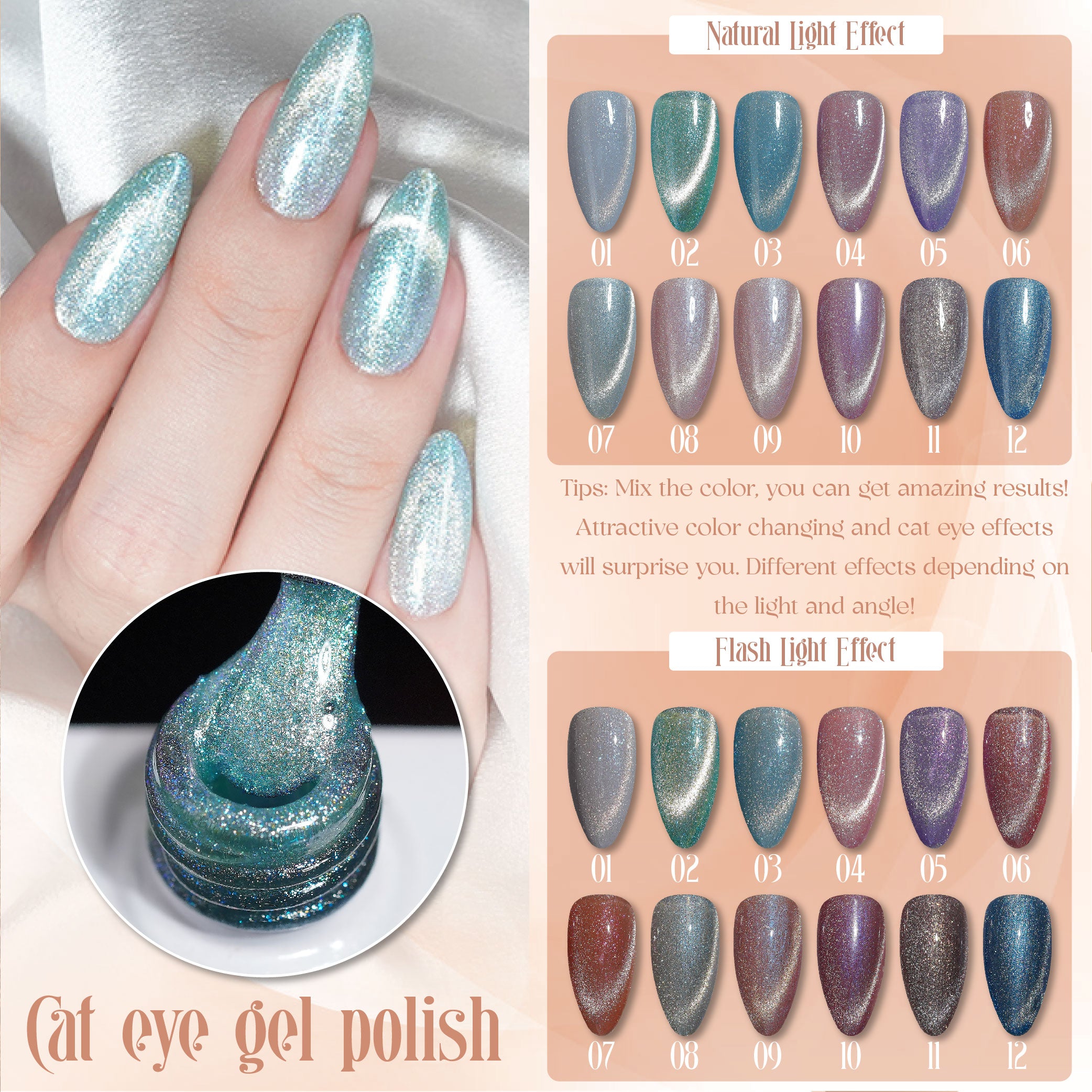 LAVIS Cat Eye CE11- 01 - Gel Polish 0.5 oz - Enchanted Spell Collection