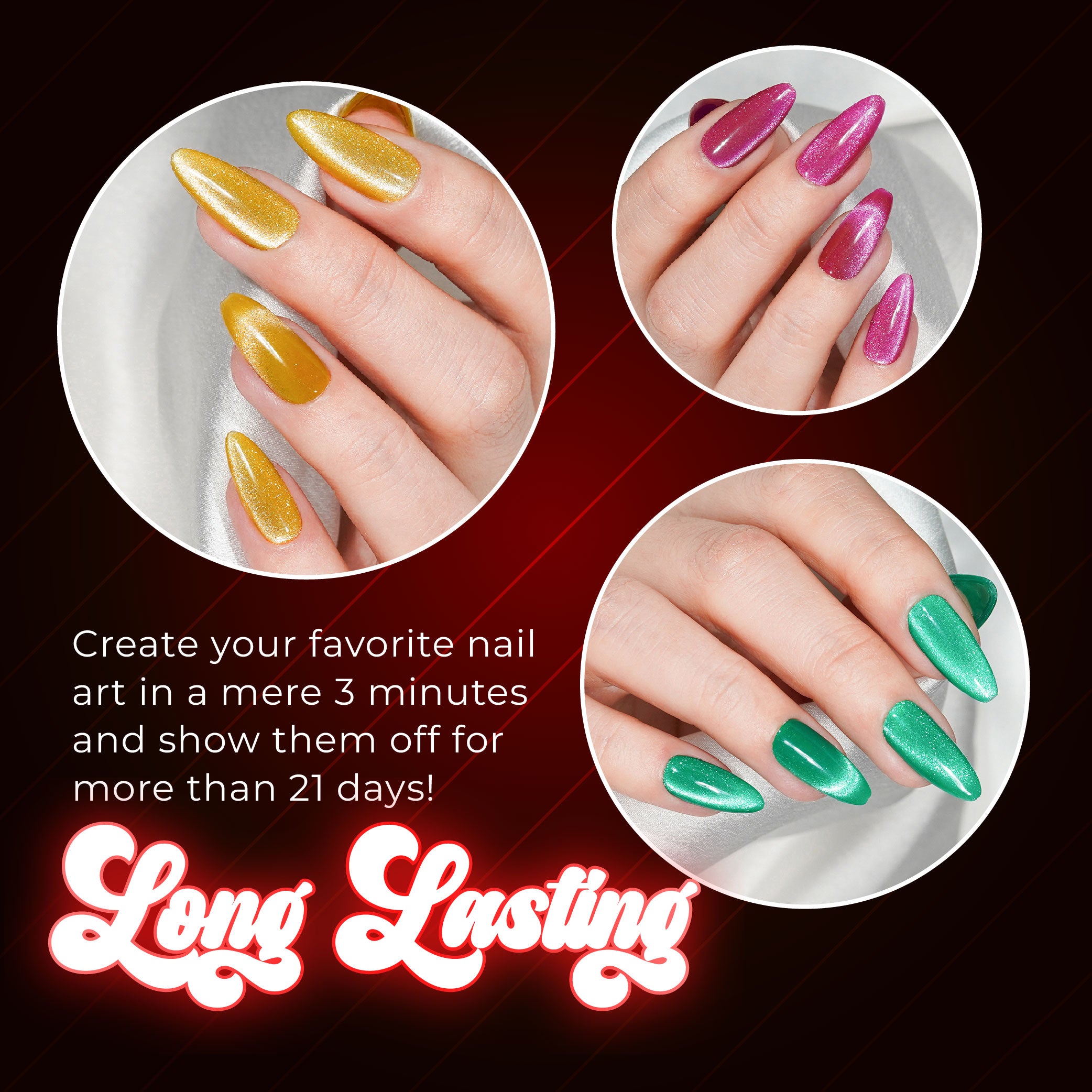 LAVIS Cat Eyes CE3 - 01 - Gel Polish 0.5 oz - Tropical Candy Collection