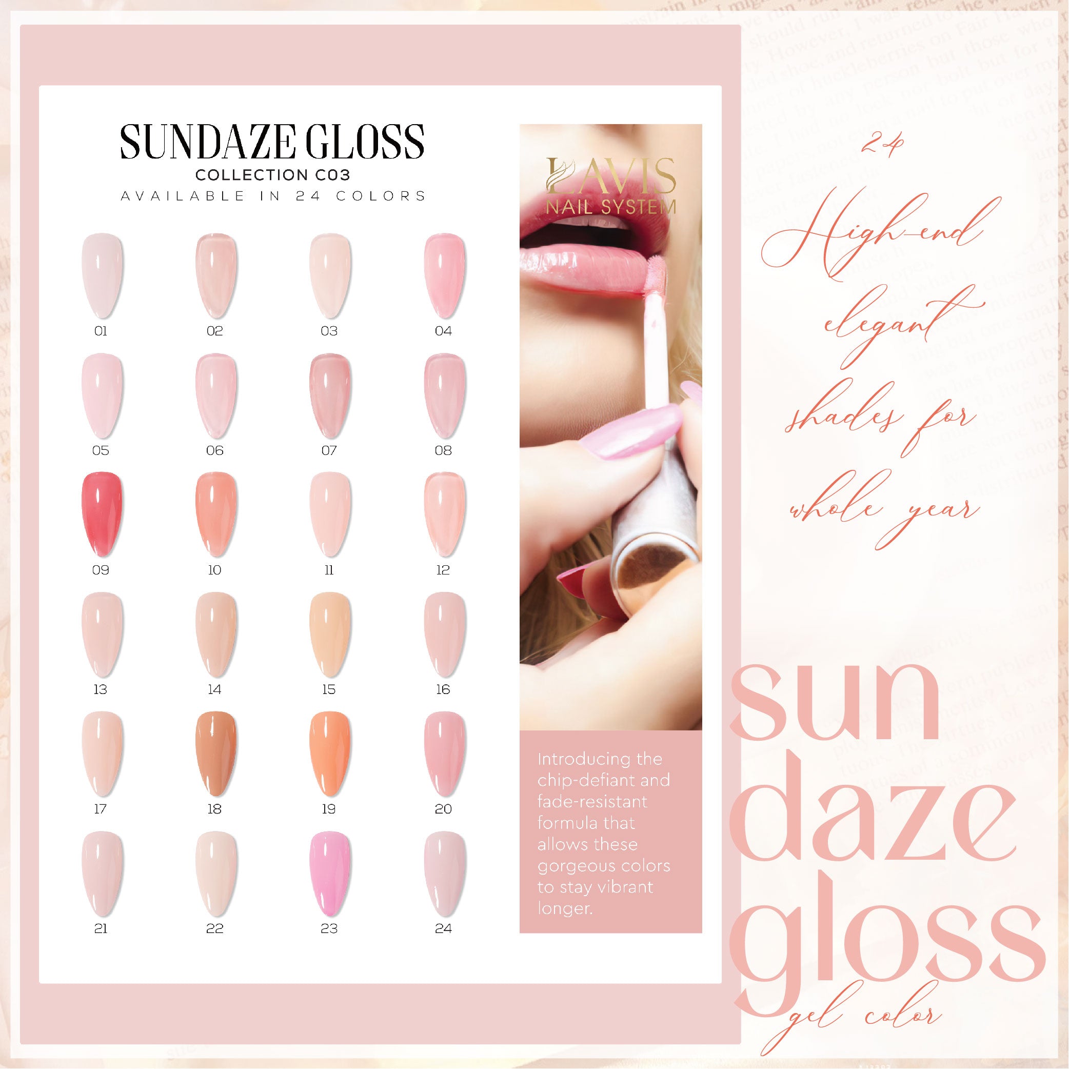 LAVIS C03 - 09 - Gel Polish 0.5 oz - Sundaze Gloss Collection