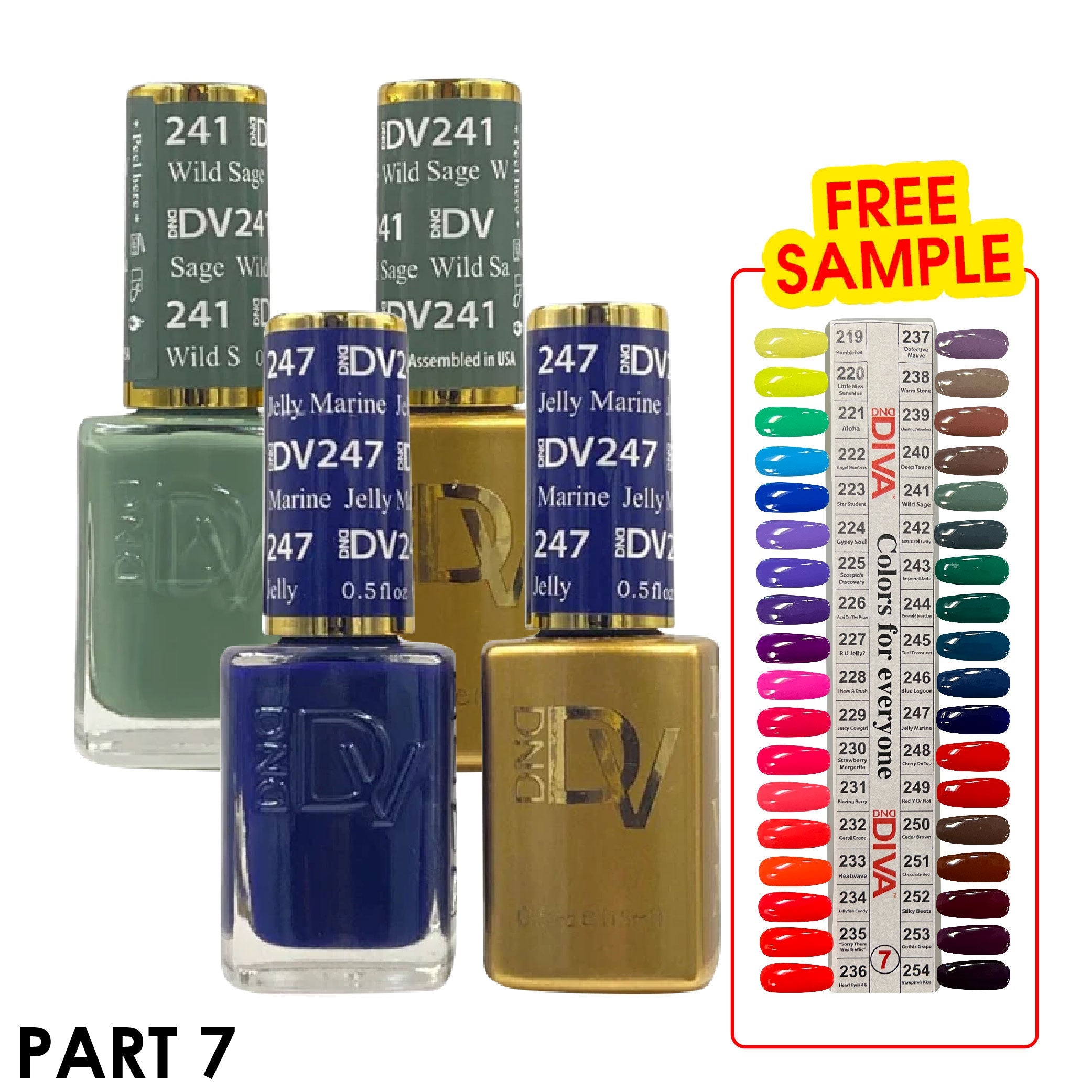 DND DV Part 7 - Set 36 Colors DND Diva Gel Polish & Matching Nail Lacquer Duo Set