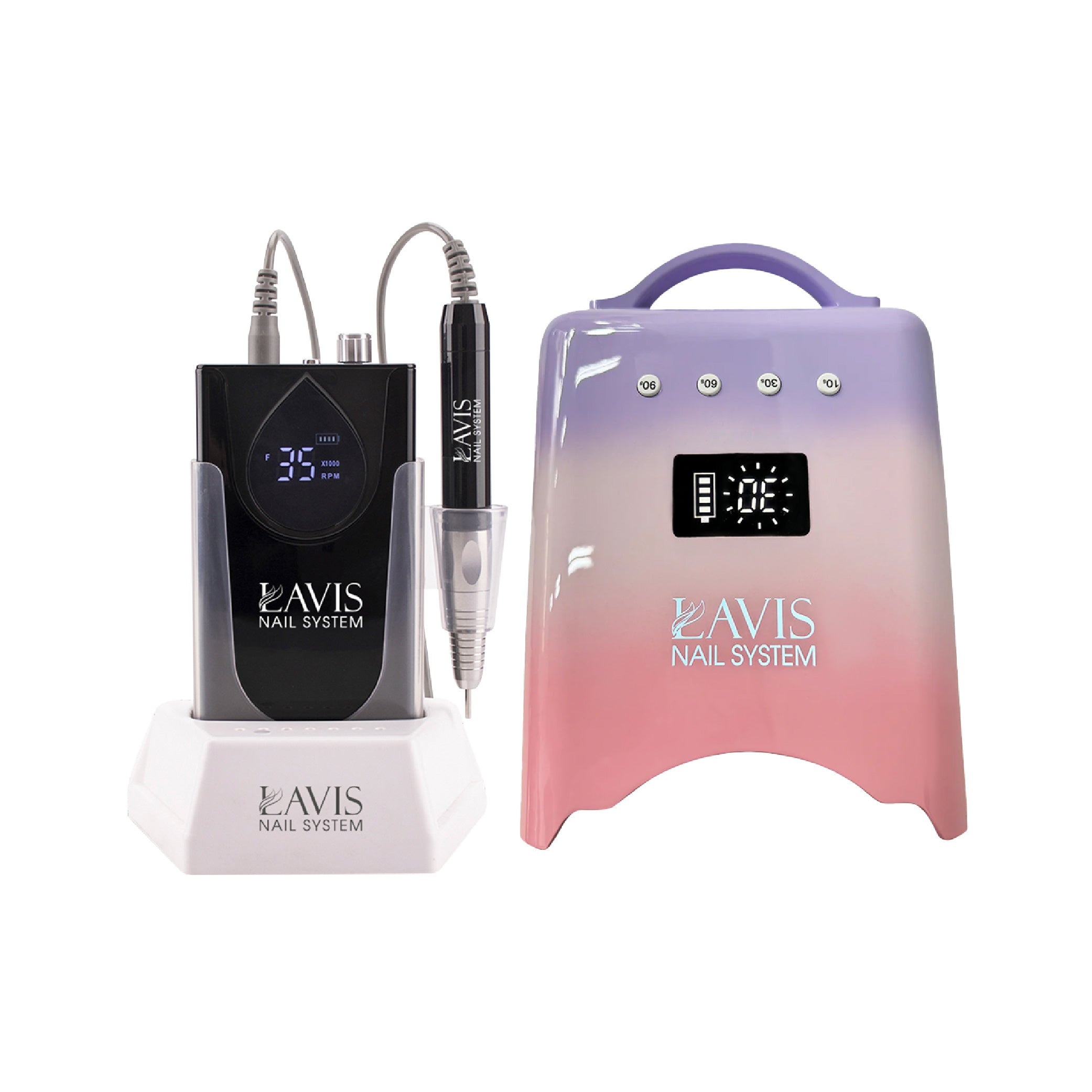 LAVIS Nail Drill + UV/LED Nail Lamps - FG