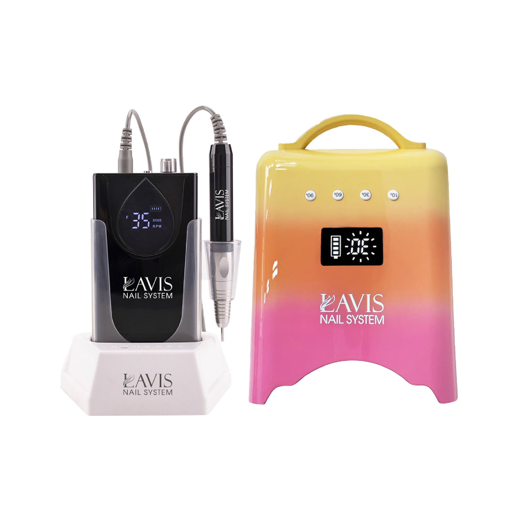 LAVIS Nail Drill + UV/LED Nail Lamps - FG