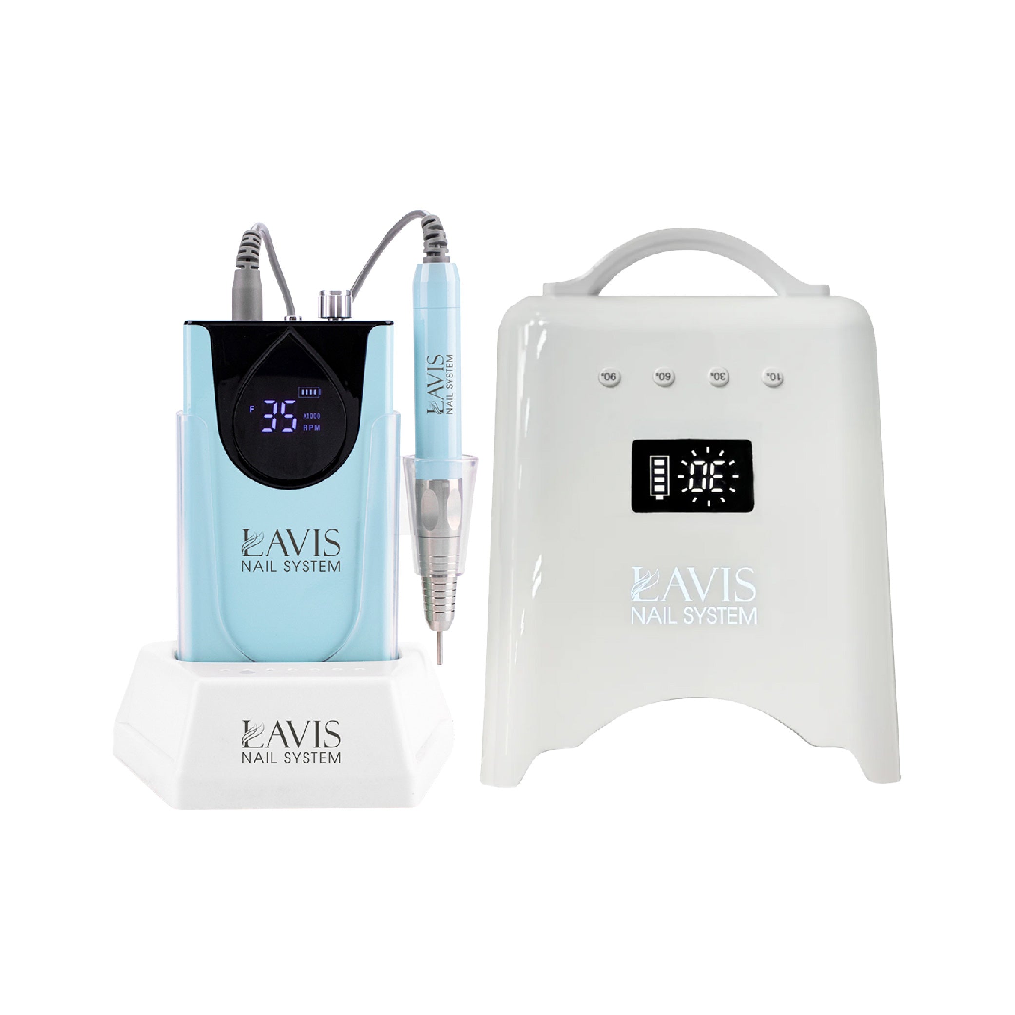 LAVIS Nail Drill + UV/LED Nail Lamps - FG